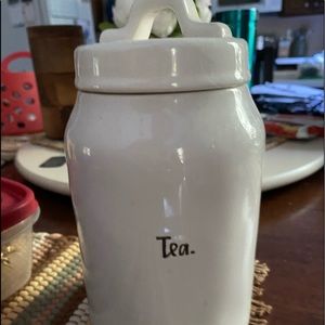 Rae Dunn tea canister
